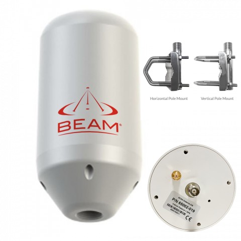 Beam Maritime Dual Mode Antenna - Dual mode GPS / Iridium fixed mount antenna inc Bracket